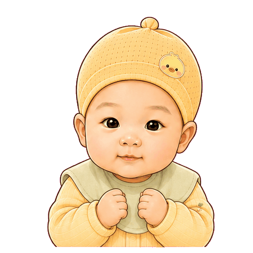 Generated baby love sticker