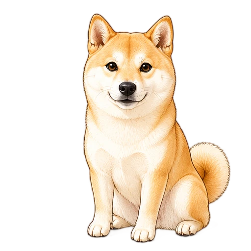 Generated dog high five sticker